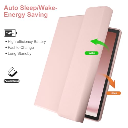 TaIYanG Backlit Keyboard Case for Samsung Galaxy Tab A9 Plus 11 Inch 2023 Model (SM-X210/X216/X218), Slim Lightweight Stand Cover with Magnetically Detachable Wireless Bluetooth Keyboard,Pink - Premium Electronics from TaiYanG - Just $29.99! Shop now at JennyLynn & Co.