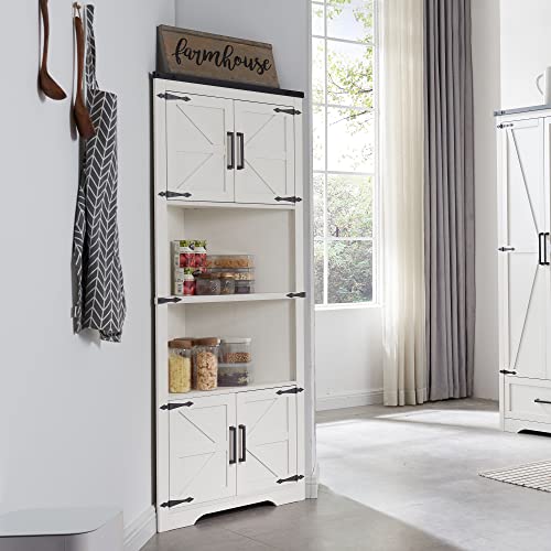 Home & Kitchen Women's Apparel and Accessories  Best Price in 2023 at  JennyLynn & Co. JXQTLINGMU Farmhouse Corner Cabinet, Tall Corner Bathroom  Storage Cabinet with Barn Door Design & Adjustable Shelves